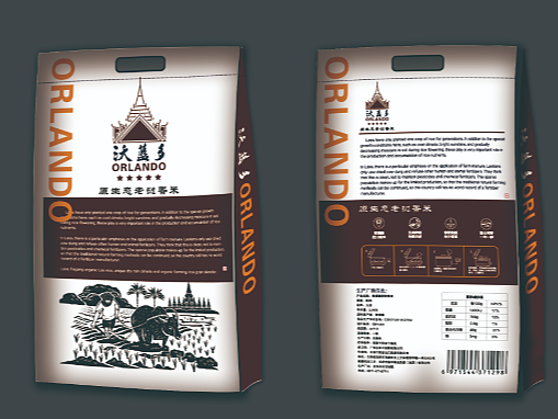 小刀视传「沃蓝多大米」包装设计案例