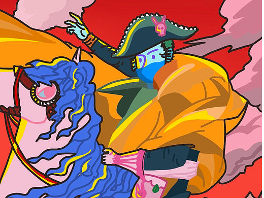 新世界名画丨拿破仑穿越阿尔卑斯山