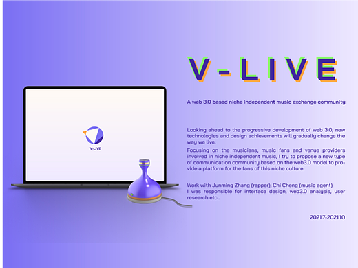 vlive,基于web3.0的小众音乐交流平台