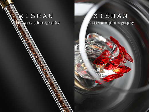 玻璃器皿丨水晶玻璃天鹅高脚杯拍摄