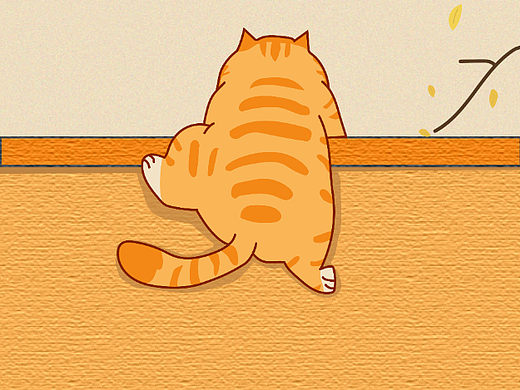 临摹猫咪插画