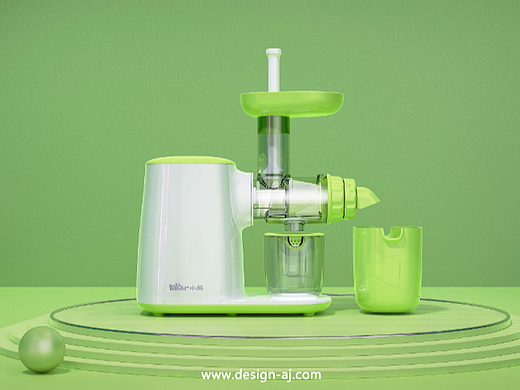 小熊卧式原汁机设计__艾佳工业设计