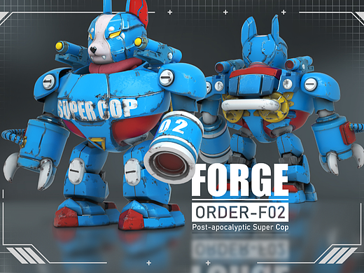 FORGE系列-ORDER-F02初代机甲 |维护世界秩序就靠我啦~