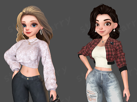 角色立绘（个人主页-ZNjQ3NDk2MDA=） - 游戏原画 - 站酷设计师Starry阿欣原创素材 - 站酷ZCOOL