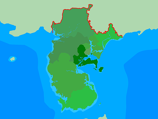 手绘湛江地图