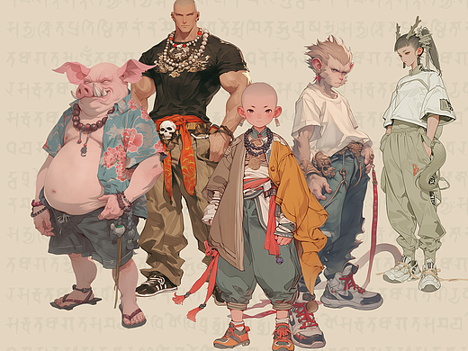 西游記現(xiàn)代篇（個(gè)人主頁-ZNjg0MTU4MTI=） - 概念設(shè)定 - 站酷設(shè)計(jì)師堯子L原創(chuàng)素材 - 站酷ZCOOL