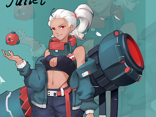 温柔的枪炮手（个人主页-ZNjIzOTQwODQ=） - 游戏原画 - 站酷设计师柔情小先生原创素材 - 站酷ZCOOL