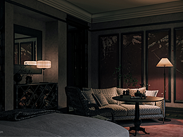 中山府-酒店 客房效果图方案