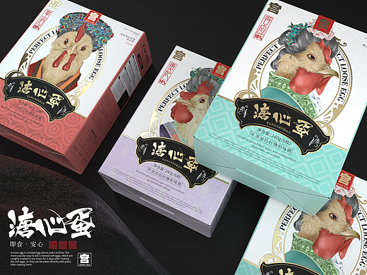 具有宫廷设计风味的溏心蛋