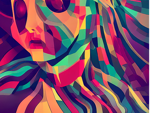#AI创作实验室#几何与色彩