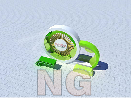 户外主题雕塑设计3D效果图