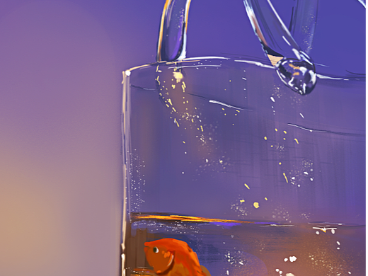 玻璃杯金鱼（个人主页-ZNjA2MTAxODg=） - 创作习作 - 站酷设计师阿月姑娘啊原创素材 - 站酷ZCOOL