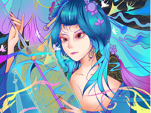 ❤️国潮插画系列❤️（个人主页-ZNjM4MjY0ODQ=） - 商业插画 - 站酷设计师折木君君子原创素材 - 站酷ZCOOL