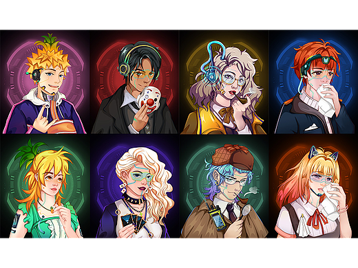 NFT-剧本杀人物标签形象