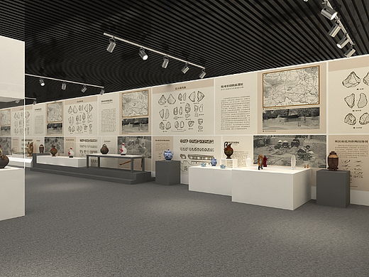 陶瓷展厅3D效果图