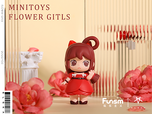 迷你世界/玩乐主义 MINI少女团花系少女系列盲盒 潮玩（个人主页-ZNjA1MzY0NTI=） - 产品摄影 - 站酷设计师摄影师端端原创素材 - 站酷ZCOOL