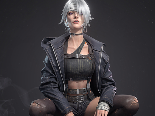 【3D模型作品】这个女杀手好像有点冷