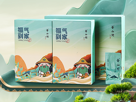 国潮包装茶叶详情页X1