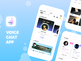 氧气语音直播APP(2020) - Voice Chat APP UIUX Design