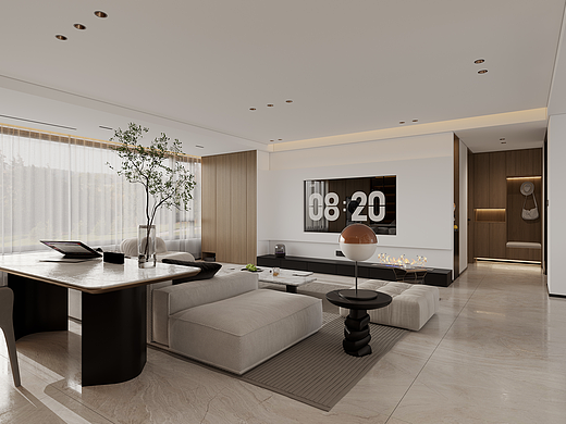 簡約客餐廳（個人主頁-ZNjgxODcxMDQ=） - 家裝設(shè)計 - 站酷設(shè)計師平紙原創(chuàng)素材 - 站酷ZCOOL