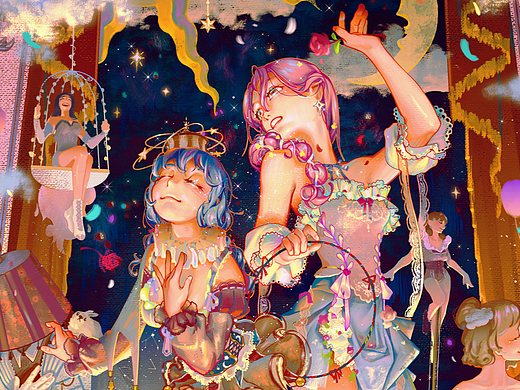 剧院（个人主页-ZNjU2NTUwNDA=） - 艺术插画 - 站酷设计师kooriitsu原创素材 - 站酷ZCOOL