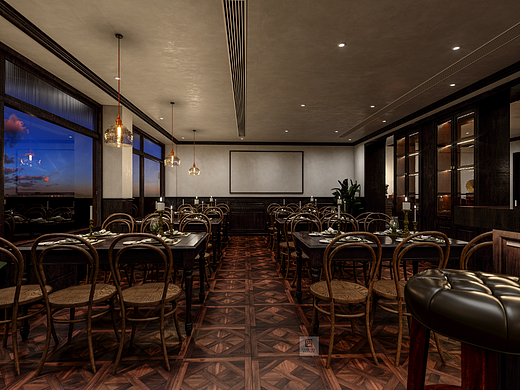 怀旧的浪漫惊喜 美式复古餐厅