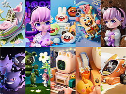 【2023】3D卡通作品合集|dinlab x 小魚仔