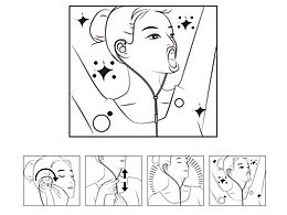 漫画风格产品说明书插画耳机说明书配图