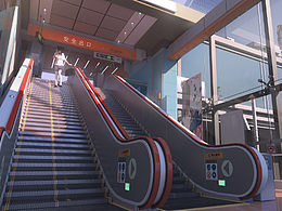 课堂示范: 3D辅助场景插画 三渲二