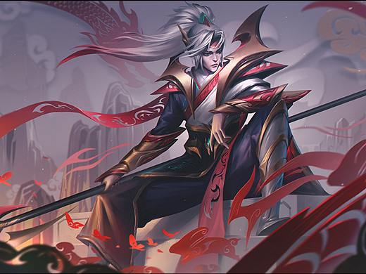 一将成名《三国杀》剪纸-神赵云