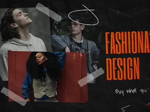 AE模板|剪纸拼接照片贴纸元素创意开场综艺节目动效