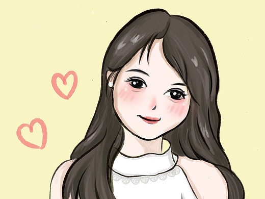 插画女生