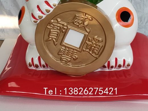 新年招财猫定制 广州玻璃钢厂家 玻璃钢招财猫 贺新年