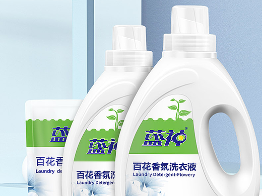 洗衣液创意详情页面设计