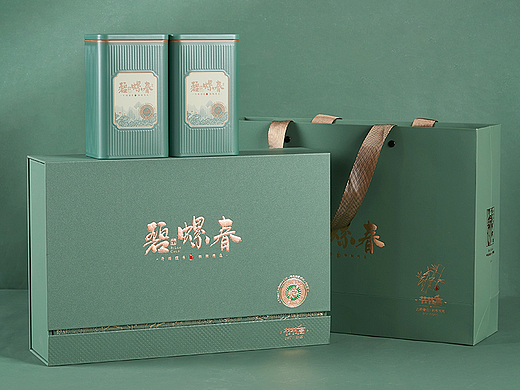 茶叶礼盒包装同色系产品商业摄影高饱和场景拍摄