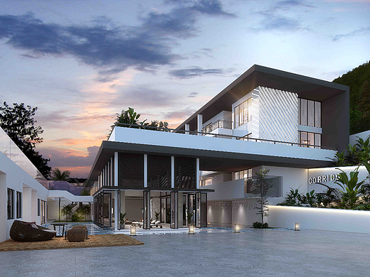 现代风农村别墅，简约时尚设计感强