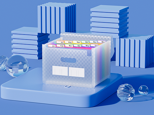 3D产品展示动画【办公文件夹系列】①