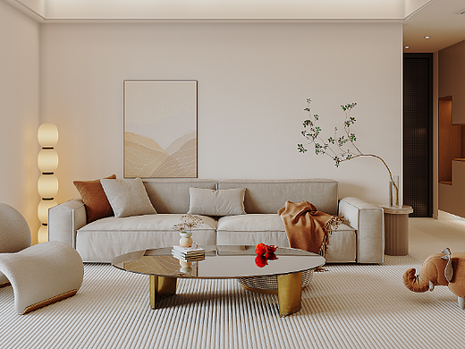 家装||奶油风（个人主页-ZNjYxODg5MDQ=） - 商业空间设计 - 站酷设计师谢安渝原创素材 - 站酷ZCOOL