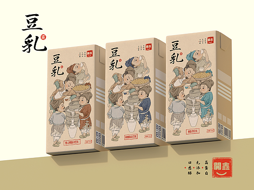 開鑫浓豆乳包装设计