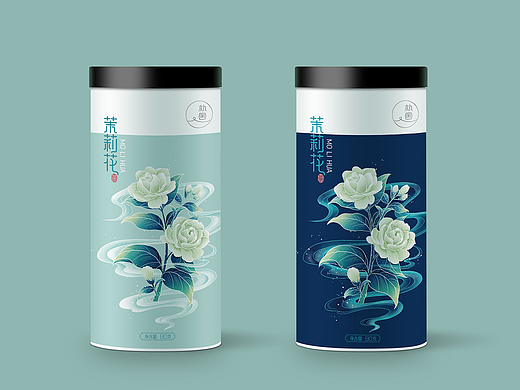 茉莉花茶插画包装