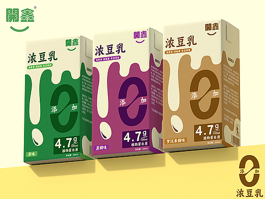 【品牌包装】X 開鑫浓豆乳丨包装系列设计