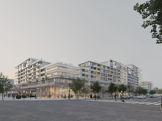 黄昏的集合住宅