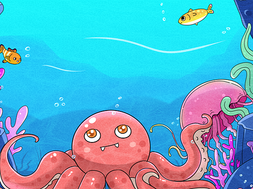 原创漫画|夏日海边潜水~