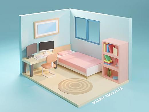 【Blender練習(xí)】小房子（個人主頁-ZNjcwMjE4ODQ=） - 場景 - 站酷設(shè)計師Galaxy星云原創(chuàng)素材 - 站酷ZCOOL