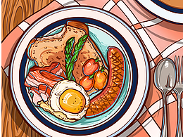 美食插画