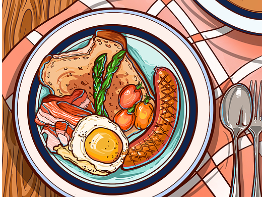 日系美食插画
