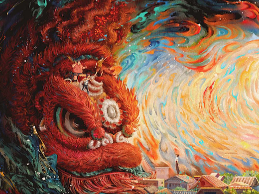 《雄狮少年》 动画电影手绘海报
