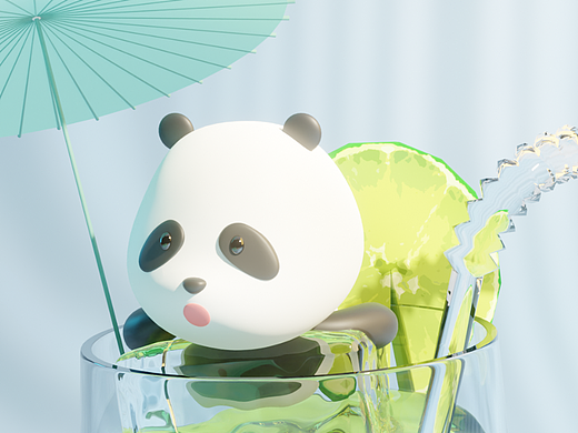 好熊弟的夏日冰飲（個(gè)人主頁(yè)-ZNjY2MjE2NDQ=） - 人物/生物 - 站酷設(shè)計(jì)師魚鰭YuQi__KK原創(chuàng)素材 - 站酷ZCOOL