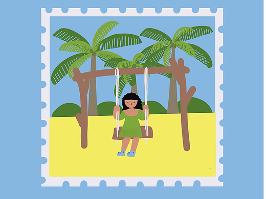 把生活印在郵票上（個人主頁-ZNjY3OTg2NzY=） - 商業(yè)插畫 - 站酷設(shè)計師冰姬琳原創(chuàng)素材 - 站酷ZCOOL