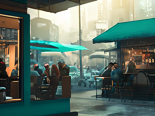 AI绘图-咖啡/咖啡馆